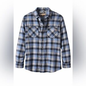 Men's Blue Plaid Shirt
